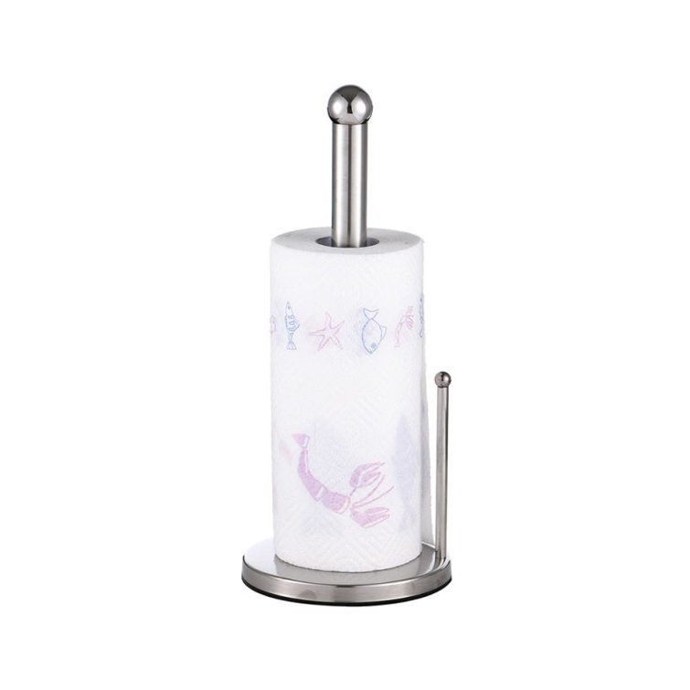 Ivy Bronx Medved Stainless Steel Freestanding Paper Towel Holder Wayfair